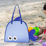 Maxbell Shower Tote Bag Sturdy Summer Beach Travel Bag for Summer Essentials College Blue