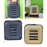 Maxbell Seasoning Bottle Storage Bag Cooking Utensil Holder for Picnic Camping Beach Black