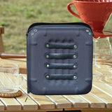 Maxbell Seasoning Bottle Storage Bag Cooking Utensil Holder for Picnic Camping Beach Black