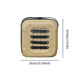 Maxbell Seasoning Bottle Storage Bag Cooking Utensil Holder for Picnic Camping Beach Khaki