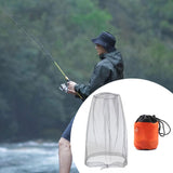 Maxbell Bug Bee Face Mesh Cover with Carry Bag Soft for Travel Walking Hiking Gray S