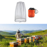 Maxbell Bug Bee Face Mesh Cover with Carry Bag Soft for Travel Walking Hiking Gray S