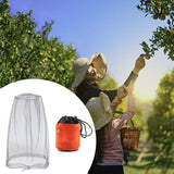 Maxbell Bug Bee Face Mesh Cover with Carry Bag Soft for Travel Walking Hiking Gray S