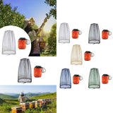 Maxbell Bug Bee Face Mesh Cover with Carry Bag Soft for Travel Walking Hiking Gray S