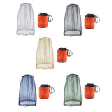 Maxbell Bug Bee Face Mesh Cover with Carry Bag Soft for Travel Walking Hiking Gray S