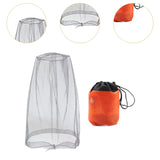 Maxbell Bug Bee Face Mesh Cover with Carry Bag Soft for Travel Walking Hiking Gray L