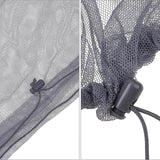 Maxbell Bug Bee Face Mesh Cover with Carry Bag Soft for Travel Walking Hiking Gray L