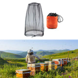 Maxbell Bug Bee Face Mesh Cover with Carry Bag Soft for Travel Walking Hiking Black A