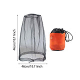Maxbell Bug Bee Face Mesh Cover with Carry Bag Soft for Travel Walking Hiking Black A