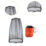 Maxbell Bug Bee Face Mesh Cover with Carry Bag Soft for Travel Walking Hiking Black A
