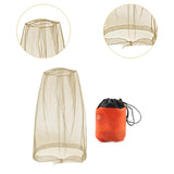 Maxbell Bug Bee Face Mesh Cover with Carry Bag Soft for Travel Walking Hiking Yellow S