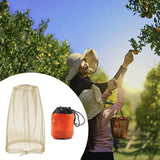 Maxbell Bug Bee Face Mesh Cover with Carry Bag Soft for Travel Walking Hiking Yellow S