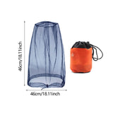 Maxbell Bug Bee Face Mesh Cover with Carry Bag Soft for Travel Walking Hiking Navy S