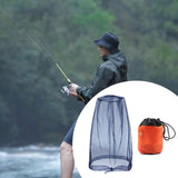 Maxbell Bug Bee Face Mesh Cover with Carry Bag Soft for Travel Walking Hiking Navy L