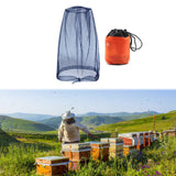 Maxbell Bug Bee Face Mesh Cover with Carry Bag Soft for Travel Walking Hiking Navy L