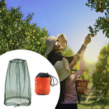 Maxbell Bug Bee Face Mesh Cover with Carry Bag Soft for Travel Walking Hiking Green S