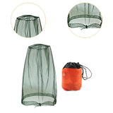 Maxbell Bug Bee Face Mesh Cover with Carry Bag Soft for Travel Walking Hiking Green L