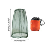 Maxbell Bug Bee Face Mesh Cover with Carry Bag Soft for Travel Walking Hiking Green L