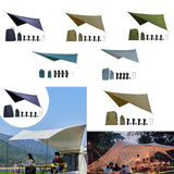 Maxbell Camping Tarp Portable Waterproof Camping Tent Tarp for Outdoor