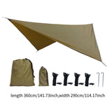 Maxbell Camping Tarp Portable Waterproof Camping Tent Tarp for Outdoor