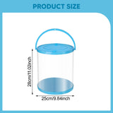 Maxbell Collapsible Bucket Water Container with Rope Hiking Camping Fish Lure Bucket Blue 7L 21x22cm