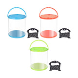 Maxbell Collapsible Bucket Water Container with Rope Hiking Camping Fish Lure Bucket Blue 7L 21x22cm