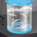 Maxbell Collapsible Bucket Water Container with Rope Hiking Camping Fish Lure Bucket Blue 7L 21x22cm