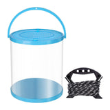 Maxbell Collapsible Bucket Water Container with Rope Hiking Camping Fish Lure Bucket Blue 7L 21x22cm