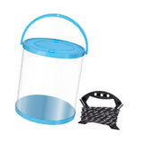 Maxbell Collapsible Bucket Water Container with Rope Hiking Camping Fish Lure Bucket Blue 11L 25x28cm