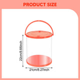 Maxbell Collapsible Bucket Water Container with Rope Hiking Camping Fish Lure Bucket Orange 7L 21x22cm