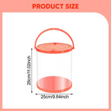 Maxbell Collapsible Bucket Water Container with Rope Hiking Camping Fish Lure Bucket Orange 11L 25x28cm