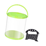 Maxbell Collapsible Bucket Water Container with Rope Hiking Camping Fish Lure Bucket Green 7L 21x22cm