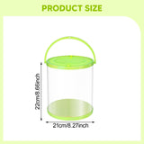 Maxbell Collapsible Bucket Water Container with Rope Hiking Camping Fish Lure Bucket Green 7L 21x22cm