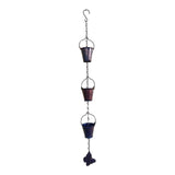 Maxbell Small Buckets Rain Chain for Gutters Butterfly Decor for Garden Outside Yard