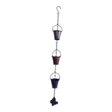 Maxbell Small Buckets Rain Chain for Gutters Butterfly Decor for Garden Outside Yard
