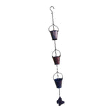 Maxbell Small Buckets Rain Chain for Gutters Butterfly Decor for Garden Outside Yard