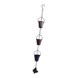 Maxbell Small Buckets Rain Chain for Gutters Butterfly Decor for Garden Outside Yard