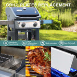 Maxbell 3 Pieces Grill Heat Plate Shields Convenient Accessories Spare Parts Replace