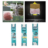 Maxbell Pva Mesh Bag Universal Slowly Dissolving Fishing Accessory Carp Fishing Mesh 18mmx5m