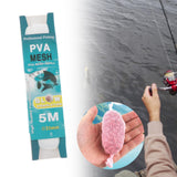 Maxbell Pva Mesh Bag Universal Slowly Dissolving Fishing Accessory Carp Fishing Mesh 25mmx5m