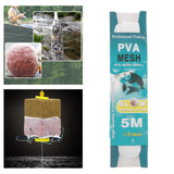Maxbell Pva Mesh Bag Universal Slowly Dissolving Fishing Accessory Carp Fishing Mesh 25mmx5m