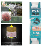 Maxbell Pva Mesh Bag Universal Slowly Dissolving Fishing Accessory Carp Fishing Mesh 37mmx5m