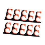 Maxbell 2 Pieces Garage Fishing Rod Holder Fish Gear Protective Pad Fishing Rod Rack
