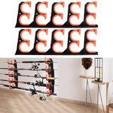 Maxbell 2 Pieces Garage Fishing Rod Holder Fish Gear Protective Pad Fishing Rod Rack