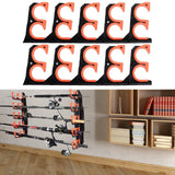 Maxbell 2 Pieces Garage Fishing Rod Holder Fish Gear Protective Pad Fishing Rod Rack
