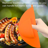 Maxbell Grill Mitt Heat Resistant Silicone Finger Mitt for Grilling Barbecue Cooking