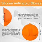 Maxbell Grill Mitt Heat Resistant Silicone Finger Mitt for Grilling Barbecue Cooking