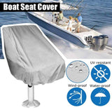Maxbell 2 Pieces Boat Seat Covers Waterproof Easy Installation Heavy Duty Protectors Black
