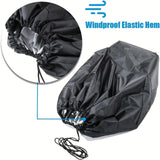 Maxbell 2 Pieces Boat Seat Covers Waterproof Easy Installation Heavy Duty Protectors Black