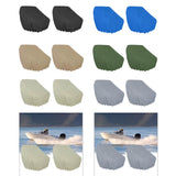 Maxbell 2 Pieces Boat Seat Covers Waterproof Easy Installation Heavy Duty Protectors Black